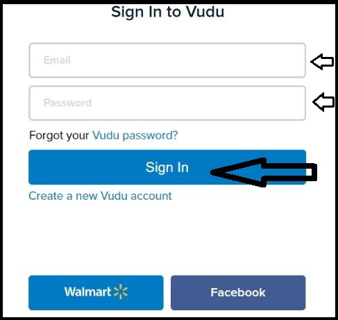 How to Login Vudu Account