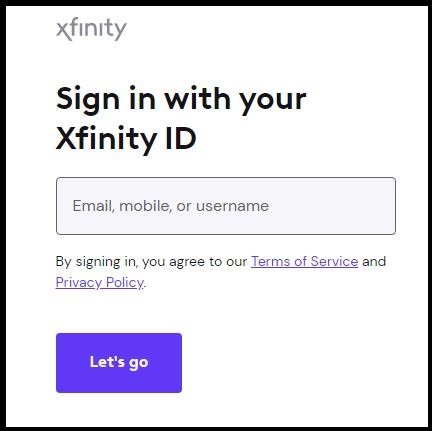 How to login to your Xfinity account